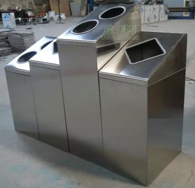 江西南昌商場不銹鋼分類環?；厥胀靶婪桔诠S生產圖