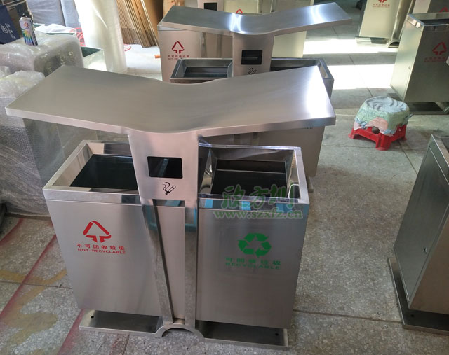 不銹鋼戶外垃圾桶即將開(kāi)啟無(wú)錫校園美好環(huán)境