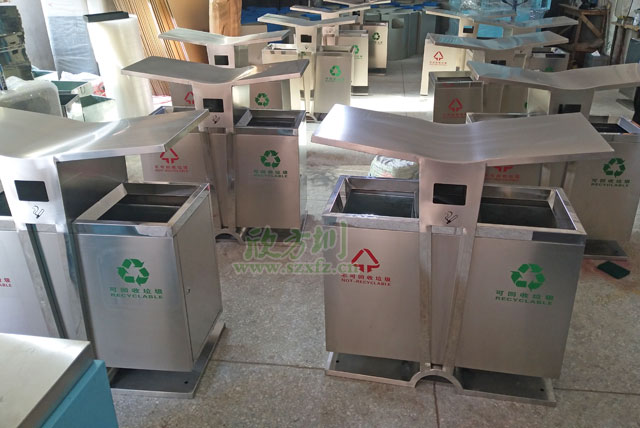 不銹鋼戶外垃圾桶即將開(kāi)啟無(wú)錫校園美好環(huán)境